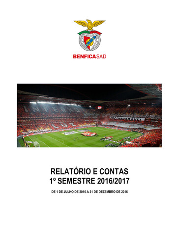 Vorschaubild Sport Lisboa e Benfica Halbjahresbericht 2016-h1