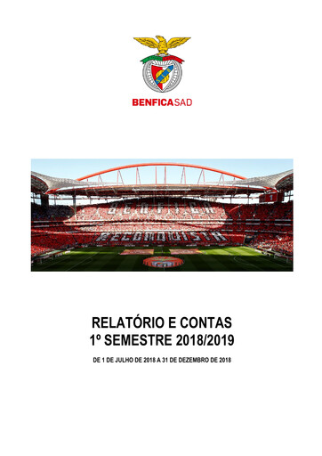 Vorschaubild Sport Lisboa e Benfica Halbjahresbericht 2018-h1