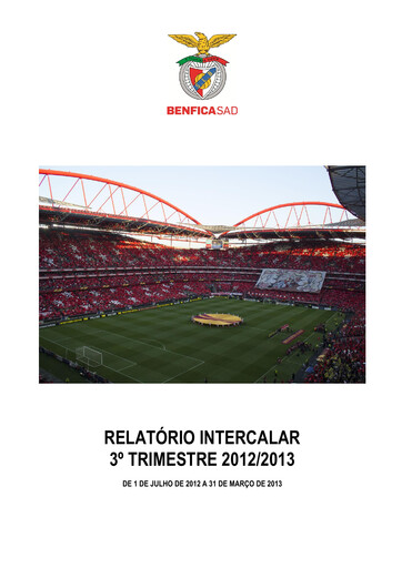 Miniature Sport Lisboa e Benfica Rapport trimestriel 2012-q3