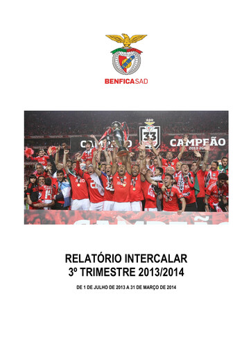 Miniature Sport Lisboa e Benfica Rapport trimestriel 2013-q3