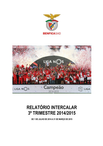 Miniature Sport Lisboa e Benfica Rapport trimestriel 2014-q3