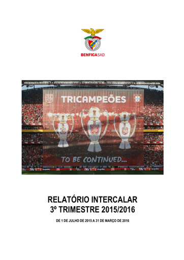 Miniature Sport Lisboa e Benfica Rapport trimestriel 2015-q3
