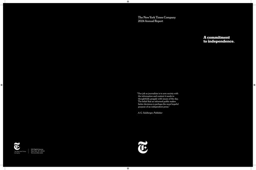 Thumbnail New York Times Annual Report 2024