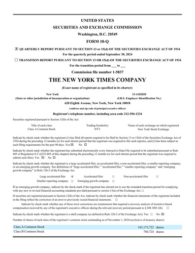 Thumbnail New York Times Quarterly Report 2024-q3