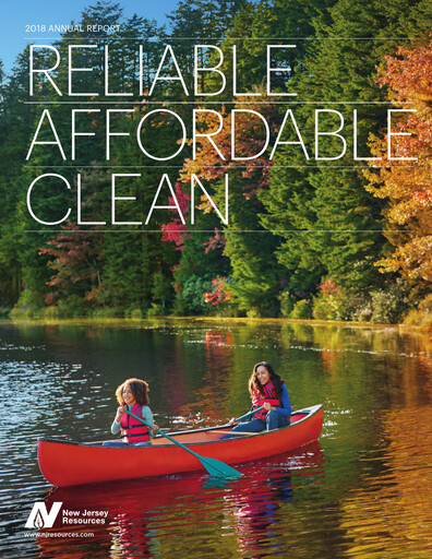 Thumbnail New Jersey Resources Annual Report 2018