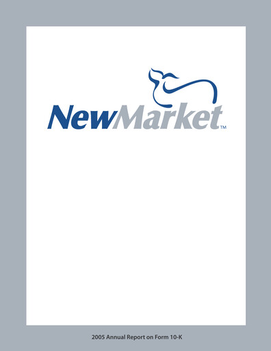 Thumbnail NewMarket Corp Annual Report 2005