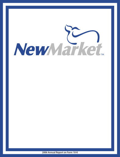 Thumbnail NewMarket Corp Annual Report 2006