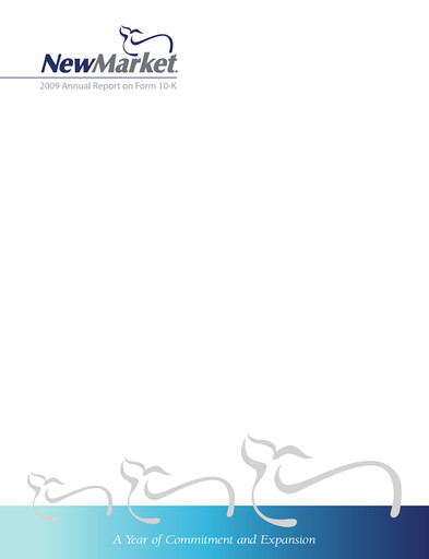 Thumbnail NewMarket Corp Annual Report 2009