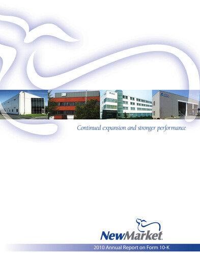 Thumbnail NewMarket Corp Annual Report 2010