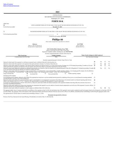 Thumbnail Phillips 66 Annual Report 2023