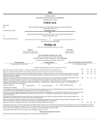 Thumbnail Phillips 66 Annual Report 2024