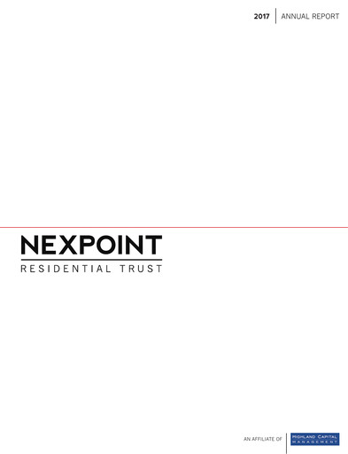 Vorschaubild NexPoint Residential Trust Jahresbericht 2017