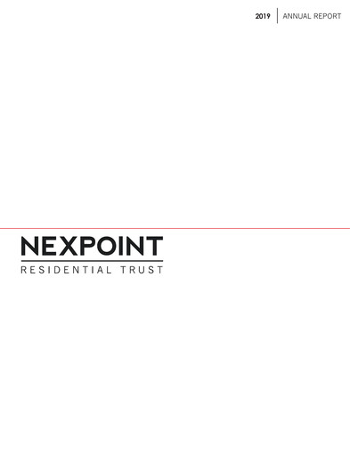 Vorschaubild NexPoint Residential Trust Jahresbericht 2019