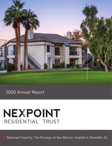 Vorschaubild NexPoint Residential Trust Jahresbericht 2020