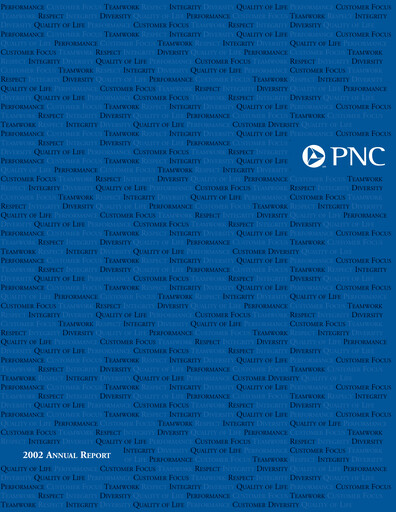 Thumbnail PNC Financial Services Annual Report 2002