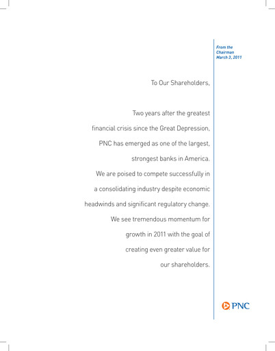 Thumbnail PNC Financial Services Annual Report 2010