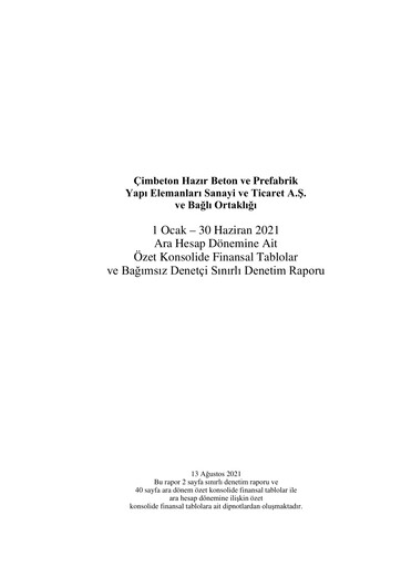 Thumbnail Cimbeton Half-year Report 2021-h1