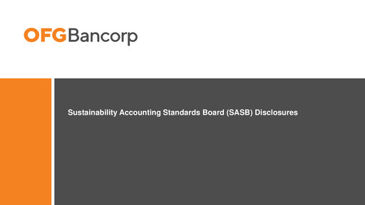 Thumbnail OFG Bancorp
 ESG Report 2020