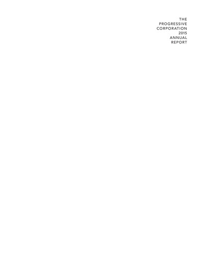 Thumbnail Progressive Annual Report 2015