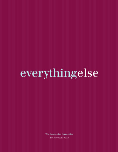 Thumbnail Progressive Quarterly Report 2010-q1