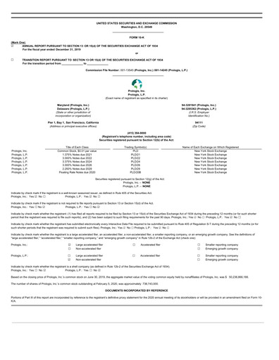 Thumbnail Prologis Annual Report 2019