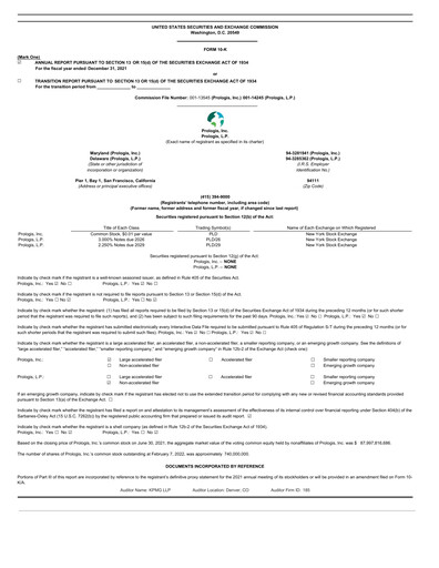 Thumbnail Prologis Annual Report 2021