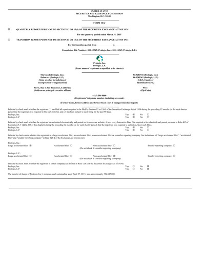 Thumbnail Prologis Quarterly Report 2015-q1