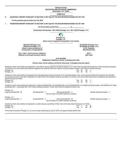 Thumbnail Prologis Quarterly Report 2016-q2