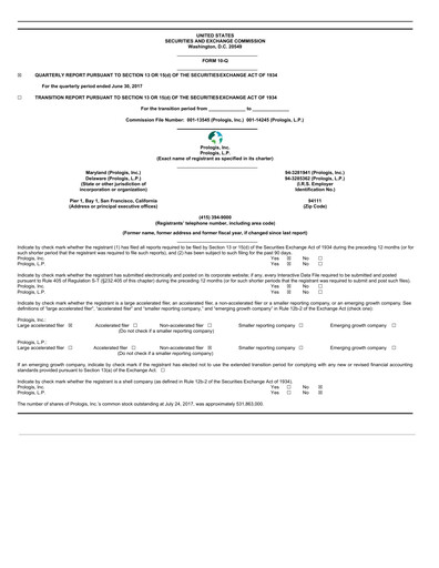Thumbnail Prologis Quarterly Report 2017-q2