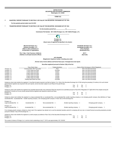 Thumbnail Prologis Quarterly Report 2019-q2