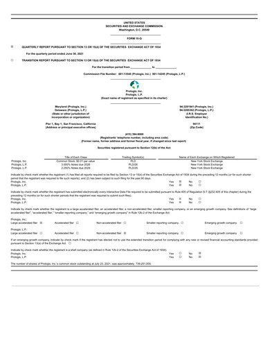 Thumbnail Prologis Quarterly Report 2021-q2