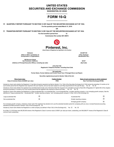 Thumbnail Pinterest Quarterly Report 2019-q1