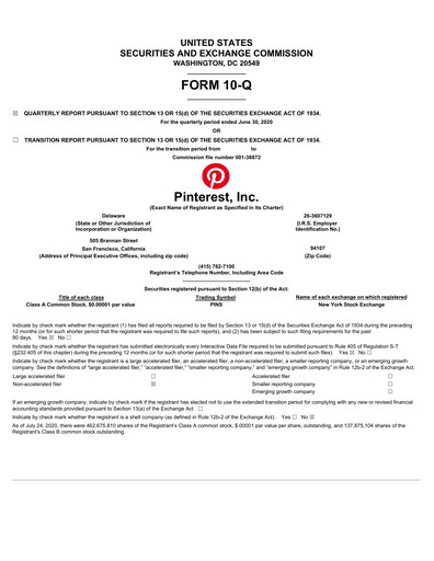 Thumbnail Pinterest Quarterly Report 2020-q2