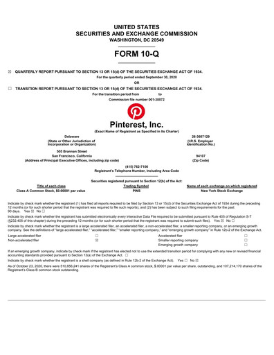 Thumbnail Pinterest Quarterly Report 2020-q3