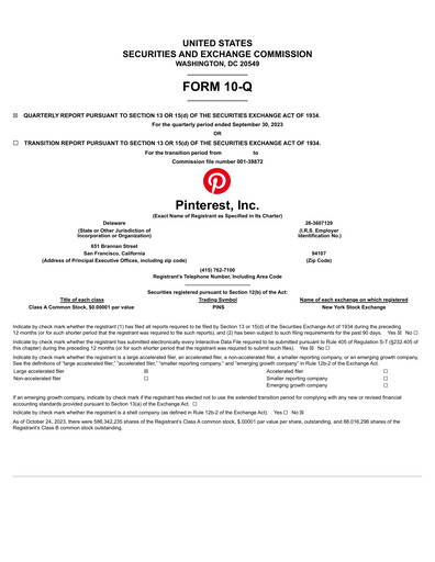 Thumbnail Pinterest Quarterly Report 2023-q3