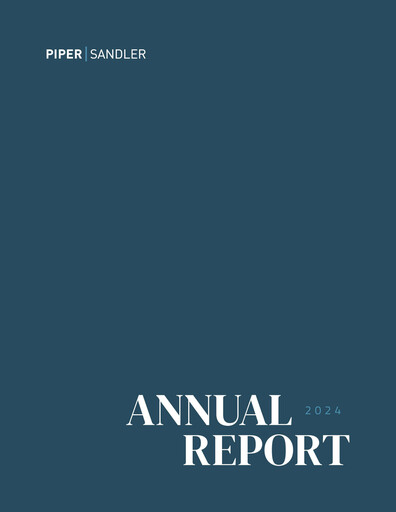 Thumbnail Piper Sandler
 Annual Report 2024