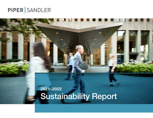 Thumbnail Piper Sandler
 Sustainability Report 2021-2022