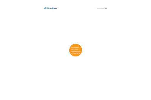 Thumbnail Pitney Bowes Annual Report 2003