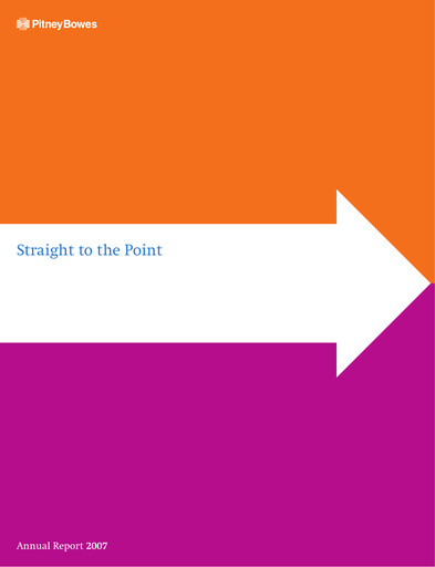 Thumbnail Pitney Bowes Annual Report 2007