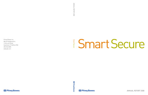 Thumbnail Pitney Bowes Annual Report 2008