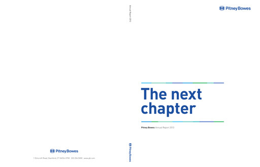 Thumbnail Pitney Bowes Annual Report 2013