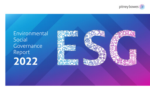 Thumbnail Pitney Bowes ESG Report 2022