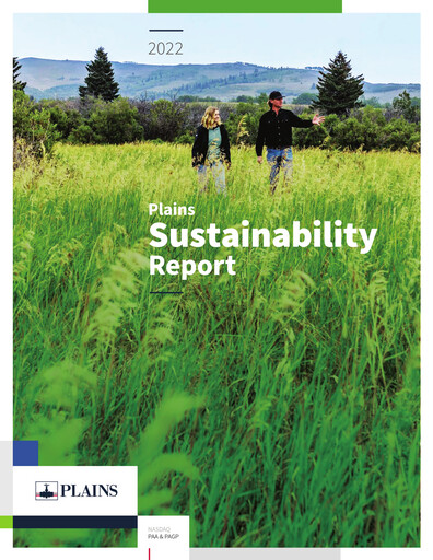 Thumbnail Plains All American Pipeline Sustainability Report 2022