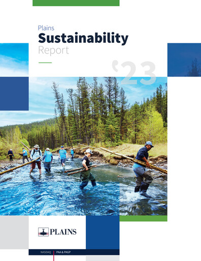 Thumbnail Plains All American Pipeline Sustainability Report 2023