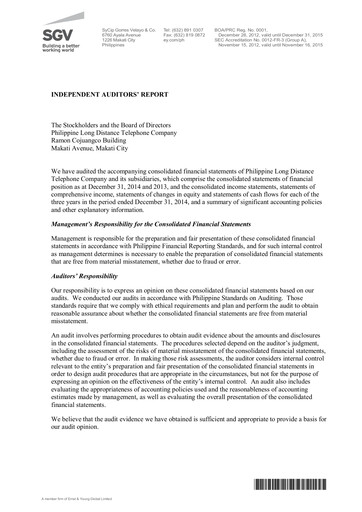 Thumbnail PLDT Financial Statement 2014