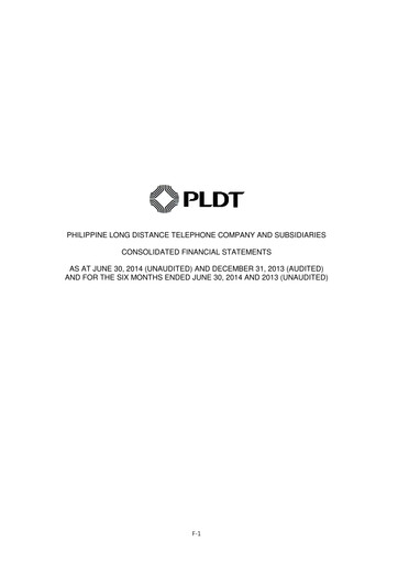 Thumbnail PLDT Half-year Report 2014-h1
