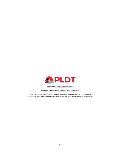 Thumbnail PLDT Half-year Report 2018-h1