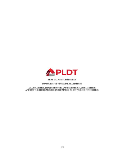 Vorschaubild PLDT Quartalsbericht 2019-q1
