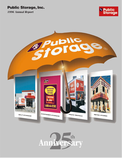 Thumbnail Public Storage Annual Report 1996