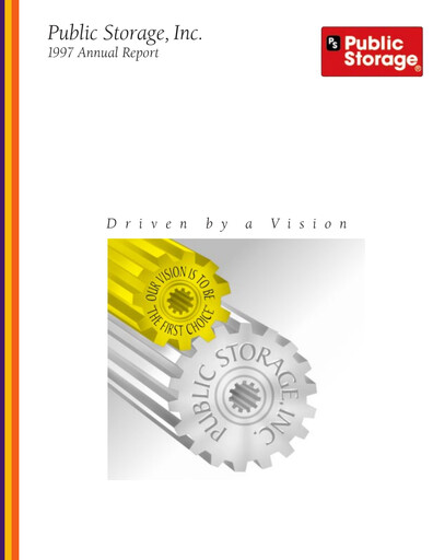 Thumbnail Public Storage Annual Report 1997